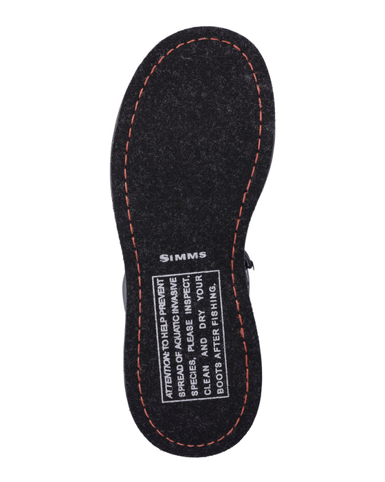 sole of a Simms Freestone wading boot