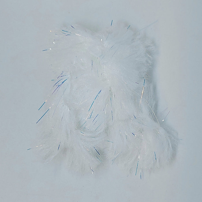 a bundle of white body fur used for tying fishing flies