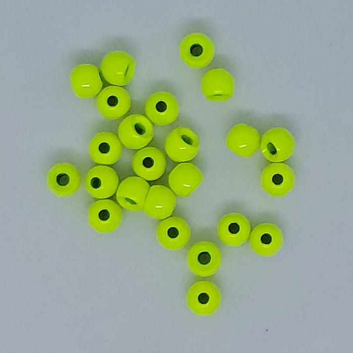 Close up of Cyclops Beads Chartreuse