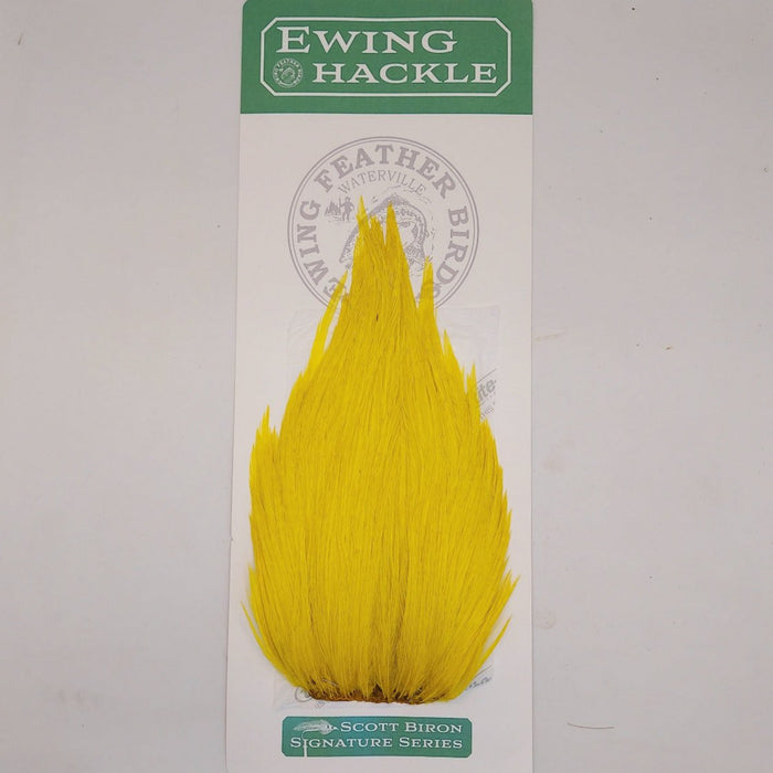 scott Biron signature series Ewing Hackle yellow