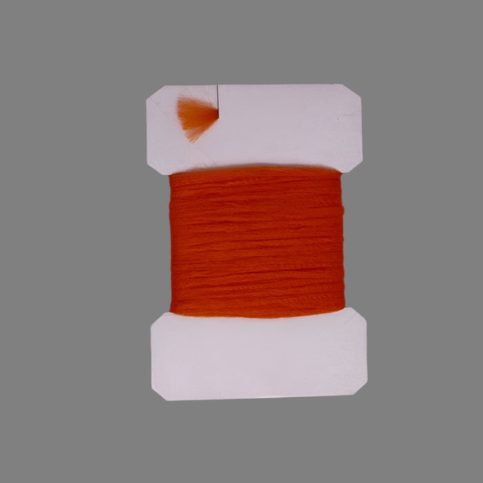 Orange colored floating yarn polypropylene card