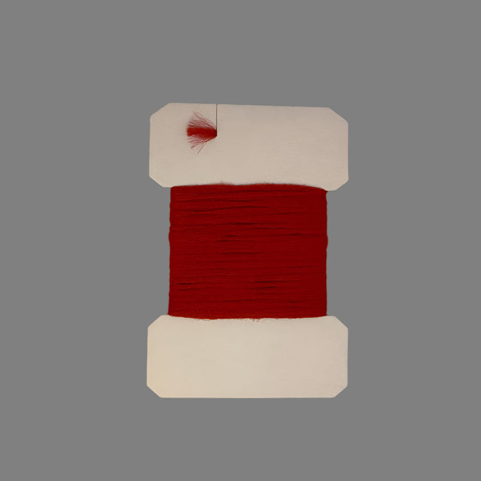 Red colored floating yarn polypropylene card