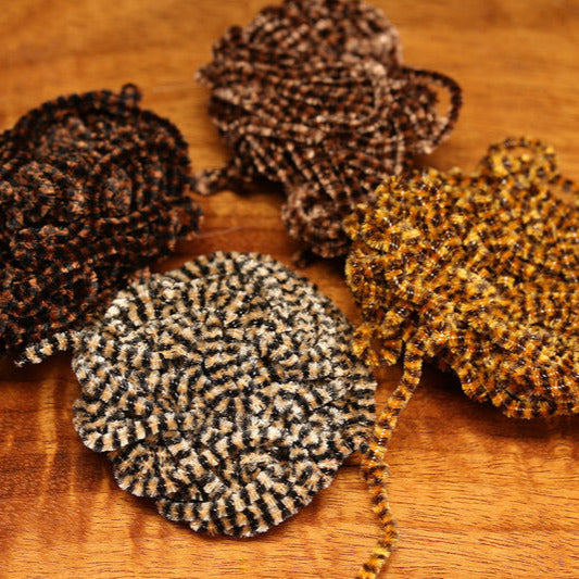 Various colors of Stonefly small variegated chenille