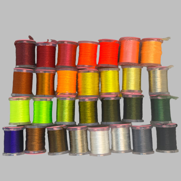 29 colors of Antron yarn spools