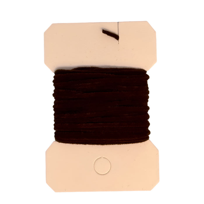 Close up dark brown ultra chenille