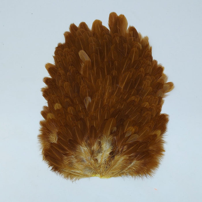 a brown Whiting 4 B hen saddle