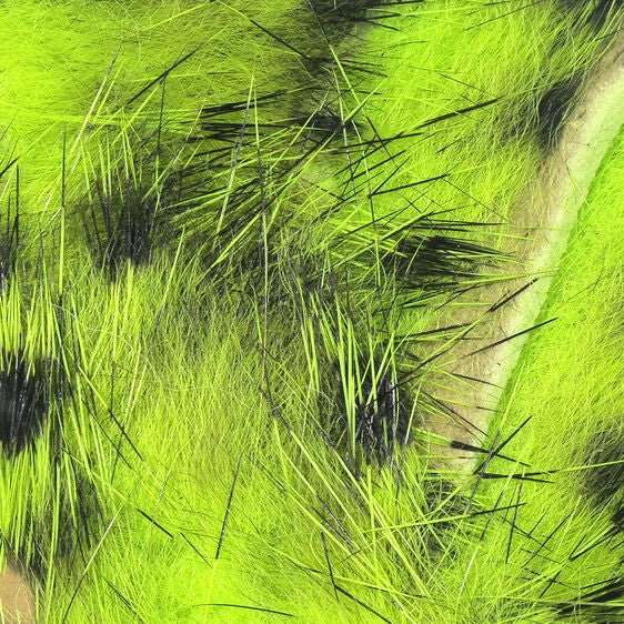 close up of chartreuse barred rabbit strips