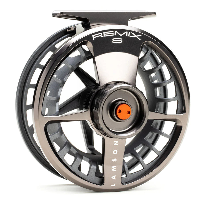 Lamson smoke colored reel on white background