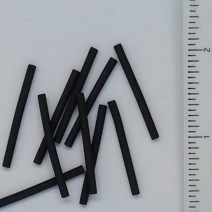 thin black cylinders for fly tying