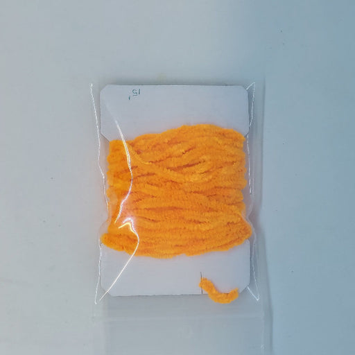 a package of bright orange chenille