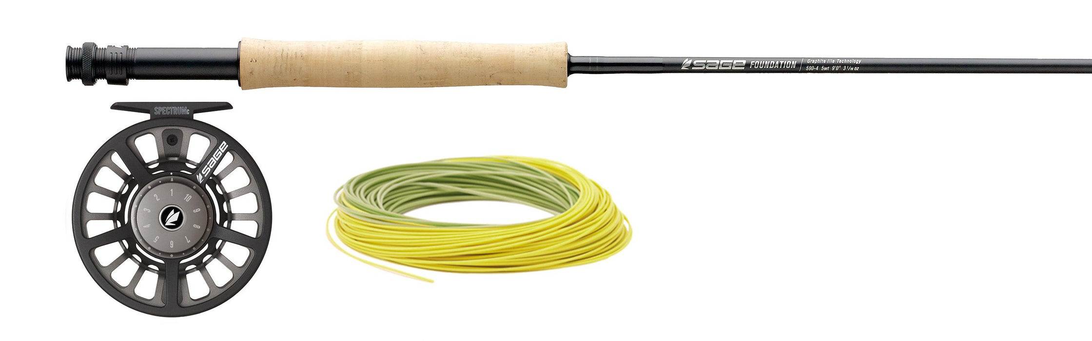 Sage foundation fly rod at a maine fly shop