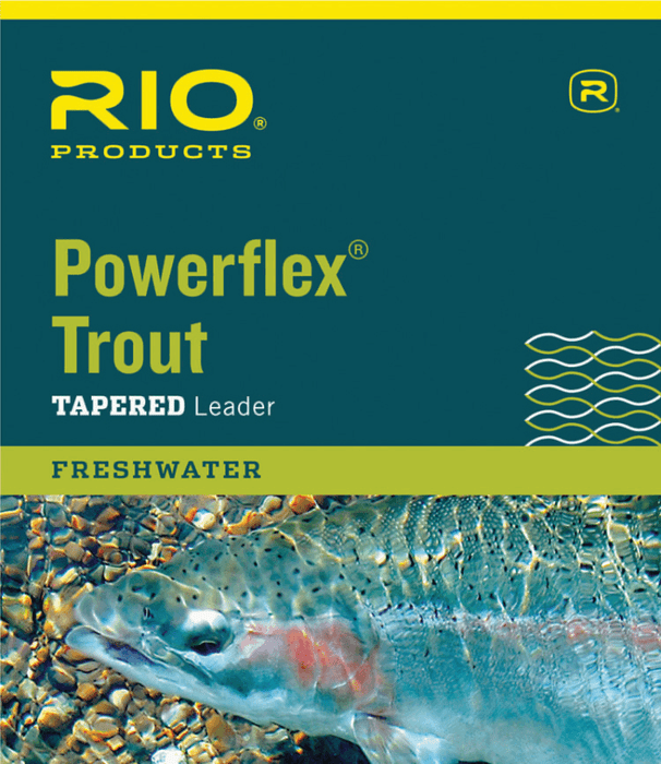 powerflex trout leaders tapered freshwater box label