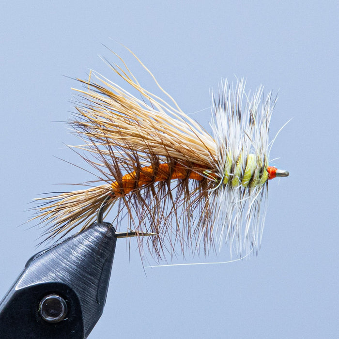 Maineflyshop stimulator fly with orange body