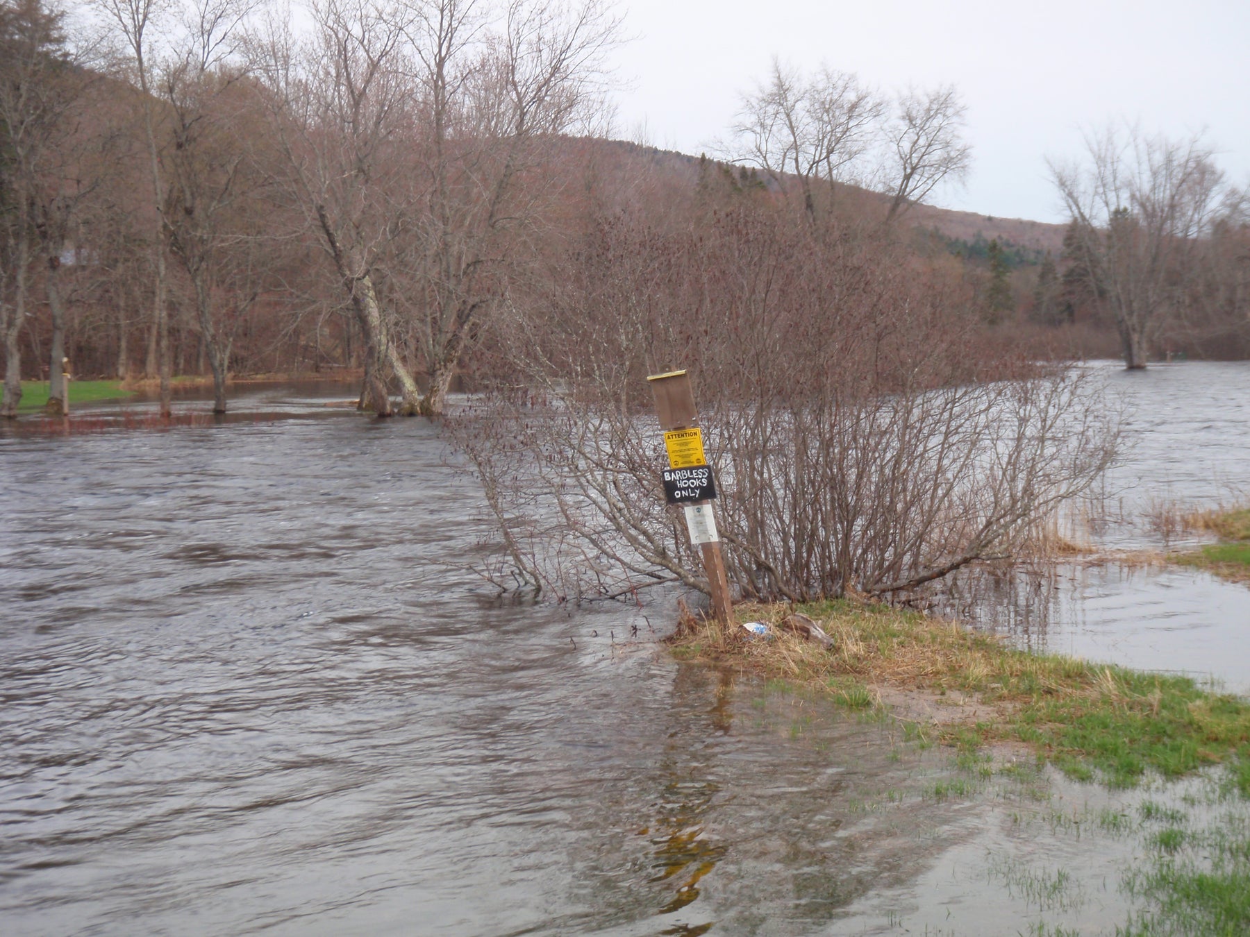 high water on the magalloway river in western maine