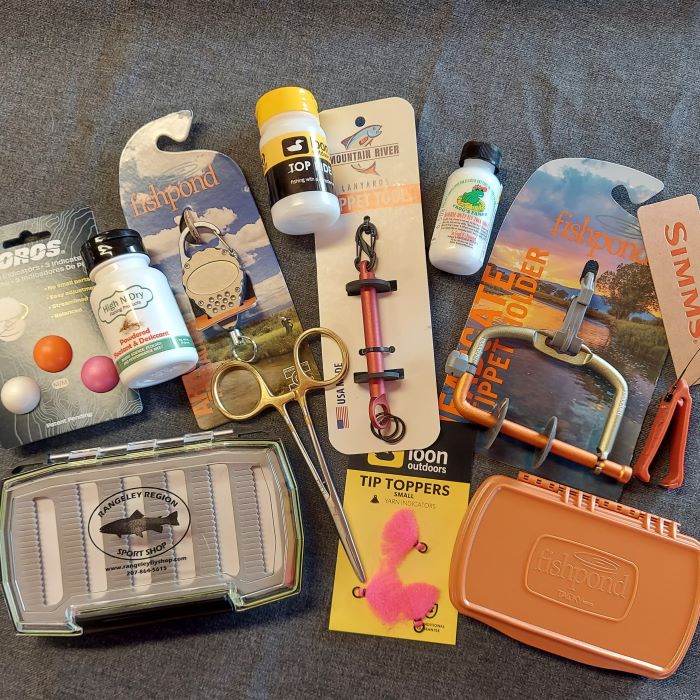 Nippers, fly boxes, floatant, and more accessories for fly fishing