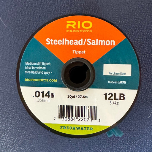 Steelhead/salmon tippet spool, .014 in (0.356 mm), 12 lb, 30 yd, made in Japan