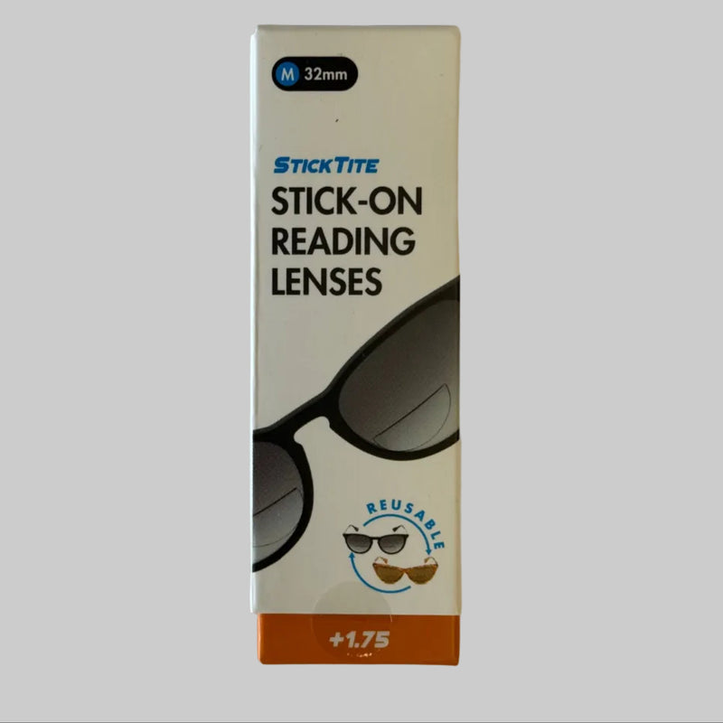 Stick-on reading lenses box, +1.75 magnification, 32mm size
