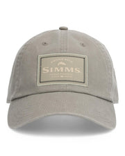 Simms Single Haul cap in gray with embroidered SIMMS logo patch