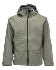 Simms Freestone wading jacket, light gray-green, hooded full-zip