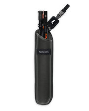 Simms wading staff in gray padded sheath with belt strap and carry loop