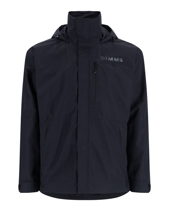 Simms Challenger jacket in dark navy, zip front, hood
