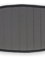 Simms Access Tech belt close-up of textured black panel and vertical stitching