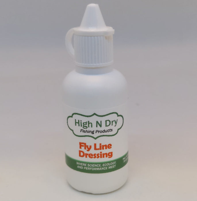 a one ounce bottle of High N Dry Fly Line dressing