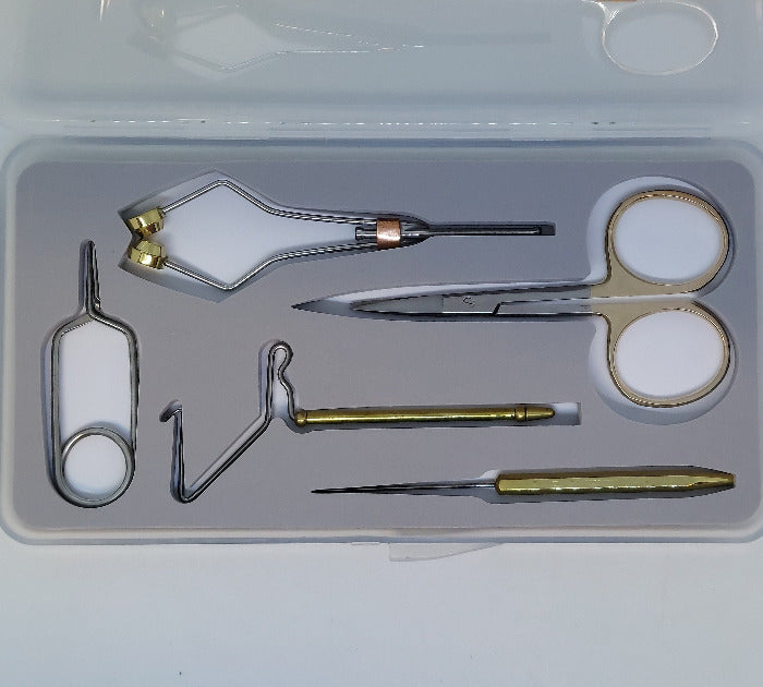 The boxed Wapsi mini tool kit with 5 esential tools