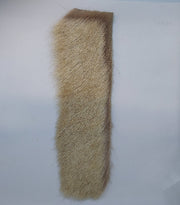 Premo elk hair strip, light brown, rectangular patch
