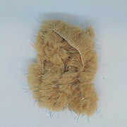 CCT body fur swatch in tan/brown with long fuzzy fibers