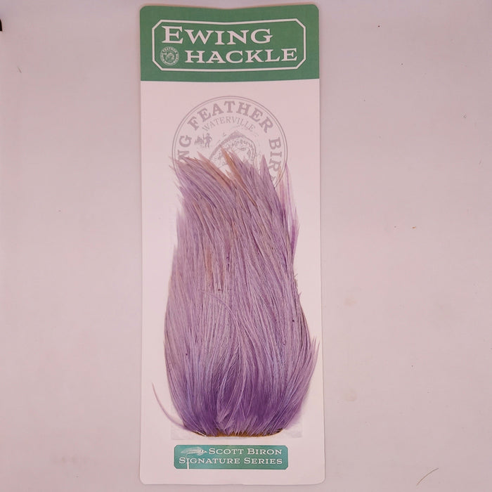scott Biron signature series Ewing Hackle lavendar