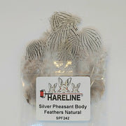 Silver pheasant body feathers, natural (SPF242)
