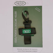 High N Dry dressing/powder desiccant holder with carabiner clip and green label