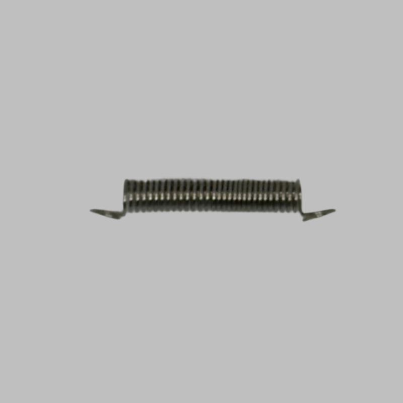 Metal spring material clip with two flat prongs