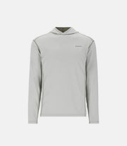 Simms men's Bugstopper hoody, light heather pullover with hood and long sleeves