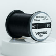 Veevus thread 16/0 spool, black (A01)