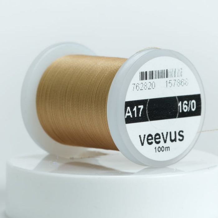 Close up of A17 Tan Veevus thread 6/0