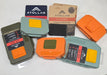 an assortment of atollas fly caddies and boxes