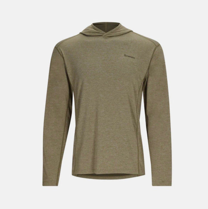 Bay Leaf Heather colored hoody on white background