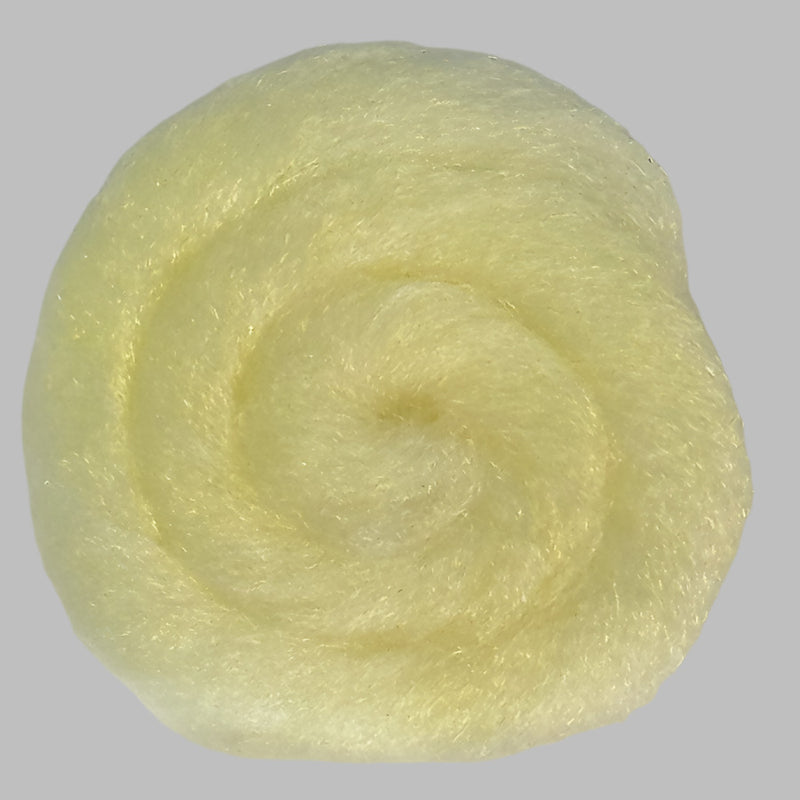 Betts Standard Z-Lon dubbing fibers, pale yellow ball