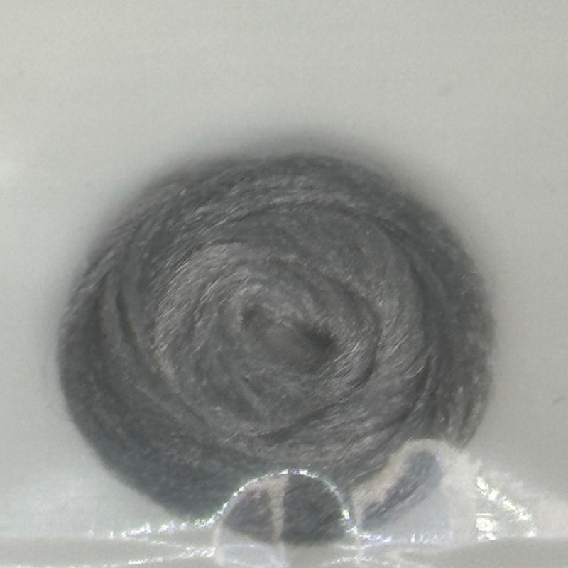 Betts Standard Z-Lon dubbing fibers, gray ball in packet