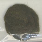 Betts Standard Z-Lon dubbing fibers, dark brown ball in packet