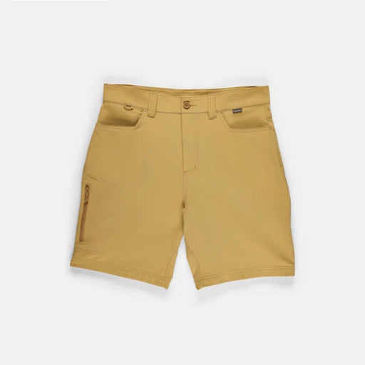 Bistre colored shorts on white background