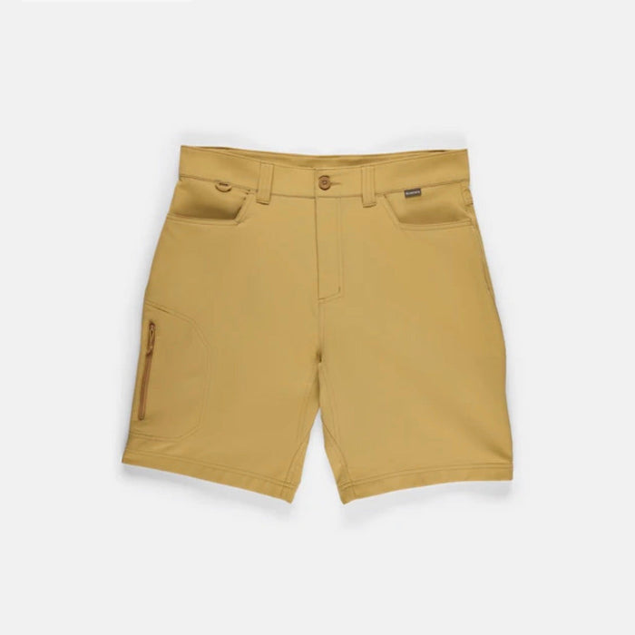 Bistre colored shorts on white background