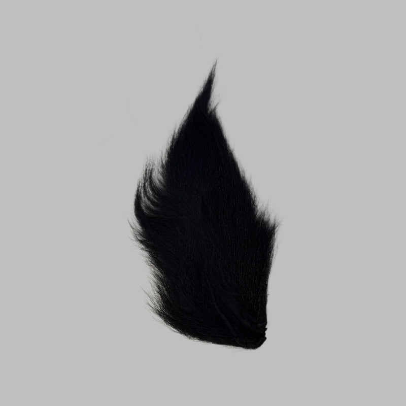 Medium bucktail tuft, black