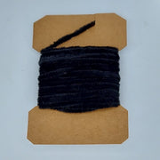 Rayon chenille yarn spool, black