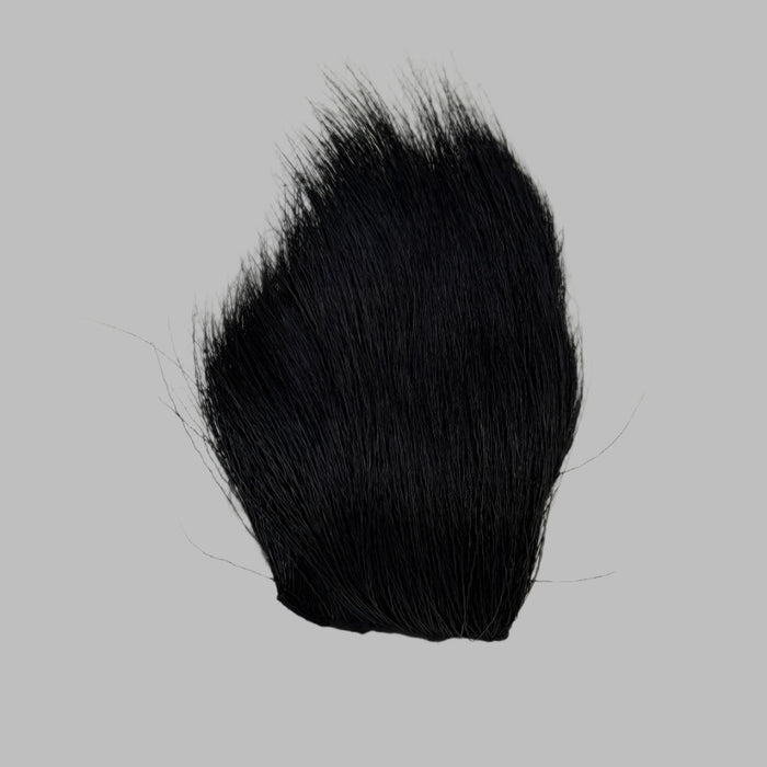 Black  colored deer belly hair patch