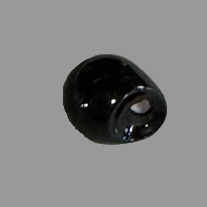 Close up of Black Jiggy Bead
