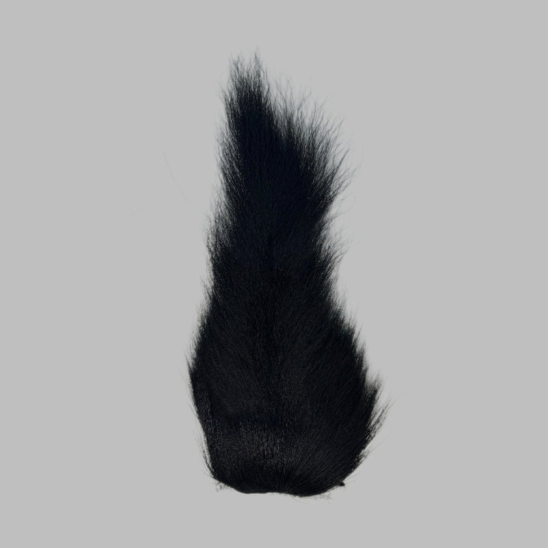 Large bucktail tuft, dark black