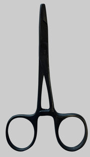 Black 5.5-inch scissors pliers with round finger loops and blades